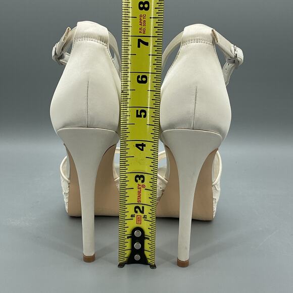 NEW Nine West Women’s Hanyap 2 Platform Sandals White Size 6M - Picture 4 of 10